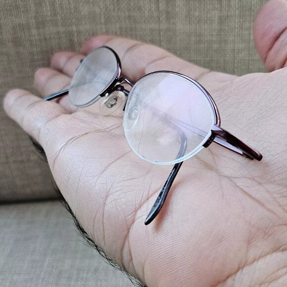 marchon Accessories - Marchon Women Glasses Half Rim MAGNETICS 883 MAG Burgundy Eyeglasses FELXON